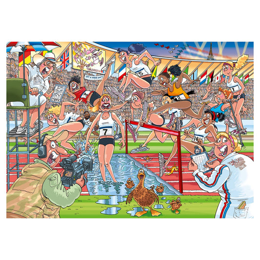 Wasgij Original 44 Summer Games, Paul Gibbs artwork, ideal for group puzzle nights.