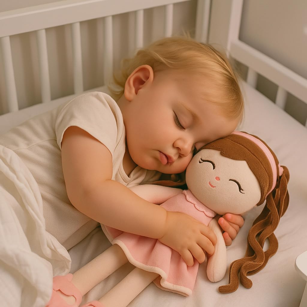 Jumbrace doll as sleep companion offers comforting bedtime moments.