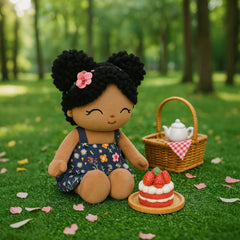 Jumbrace doll travels easily, serving as a portable comfort friend