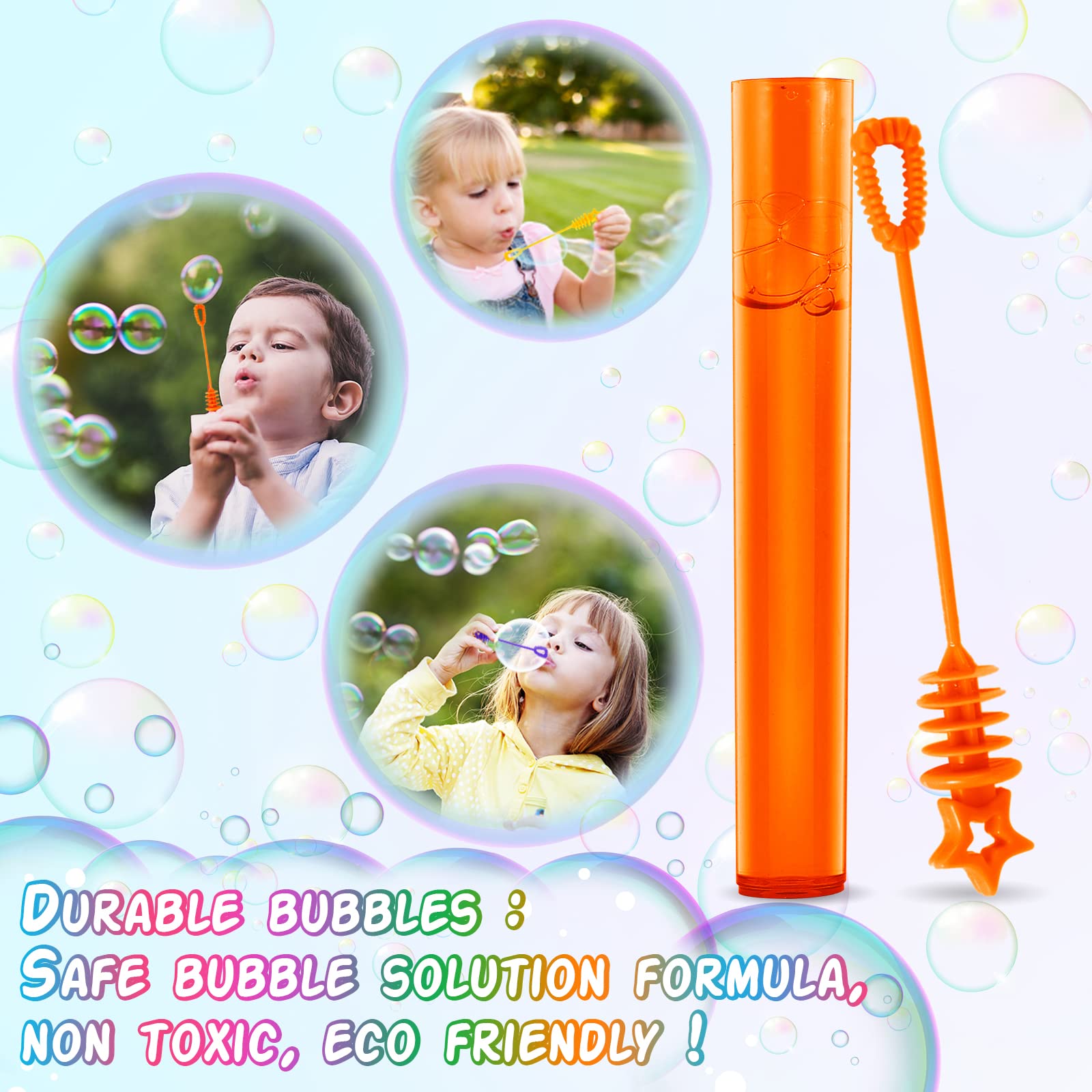 Durable plastic tubes allow reuse after refilling.