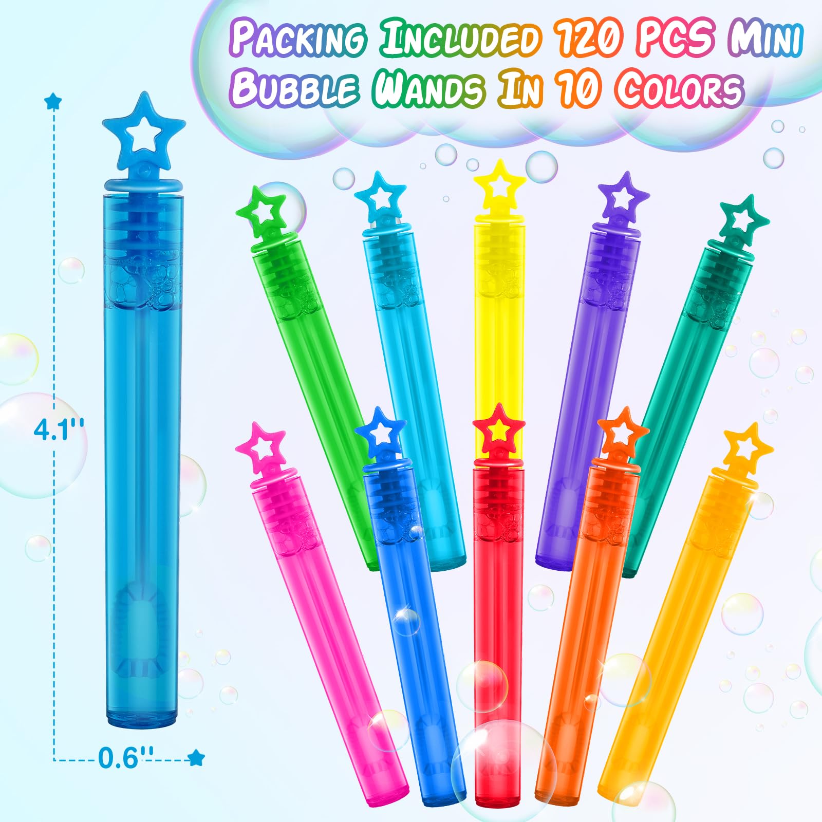 Jumlys bubble wands ideal for goodie bags and classroom prizes.