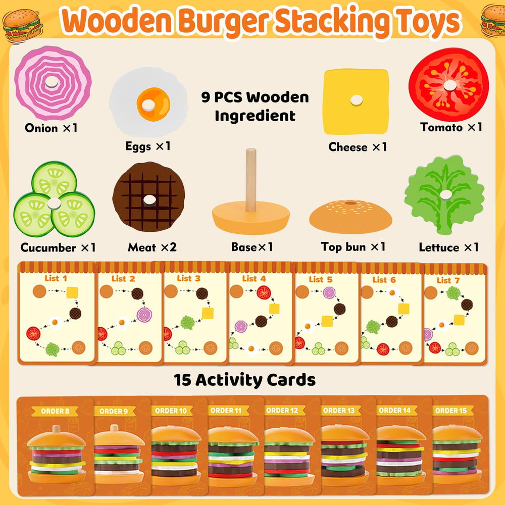 Jumlys burger ingredient pieces provide tactile play for motor development