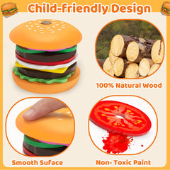 Jumlys burger play area for imaginative kitchen role-play