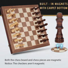Jumlys wooden chess set closeup showing craftsmanship and details.