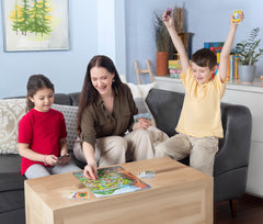 Jumping High Five Baby Dinosaur Rescue dino figures ready for teamwork and imaginative play.