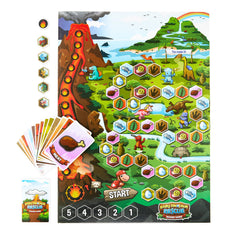 Jumping High Five Baby Dinosaur Rescue family play scene shows screen-free bonding.