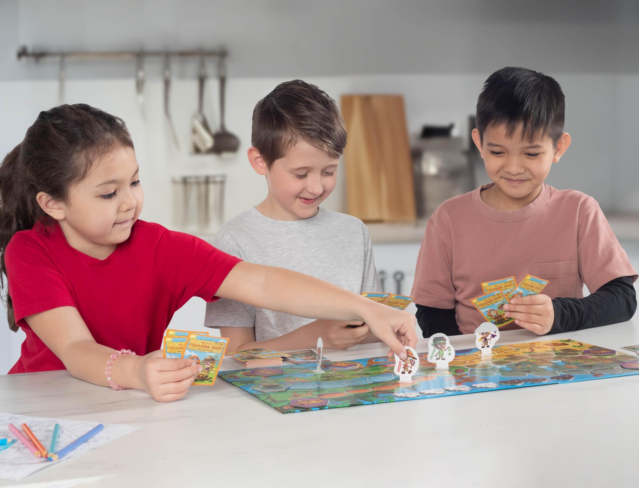 Jumping High Five My First Treasure Hunt cooperative play with kids and adults.