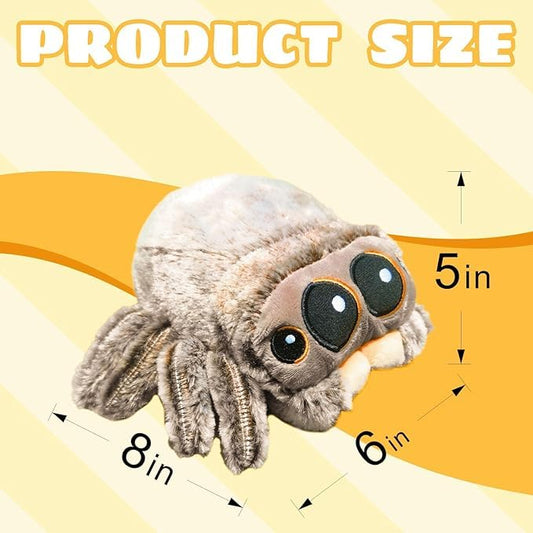 Jumping Spider Plush eyes close-up for imaginative play