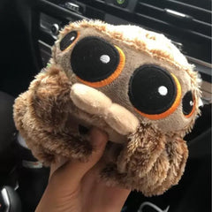 Jumping Spider Plush vacuum-packaging; expands to full softness