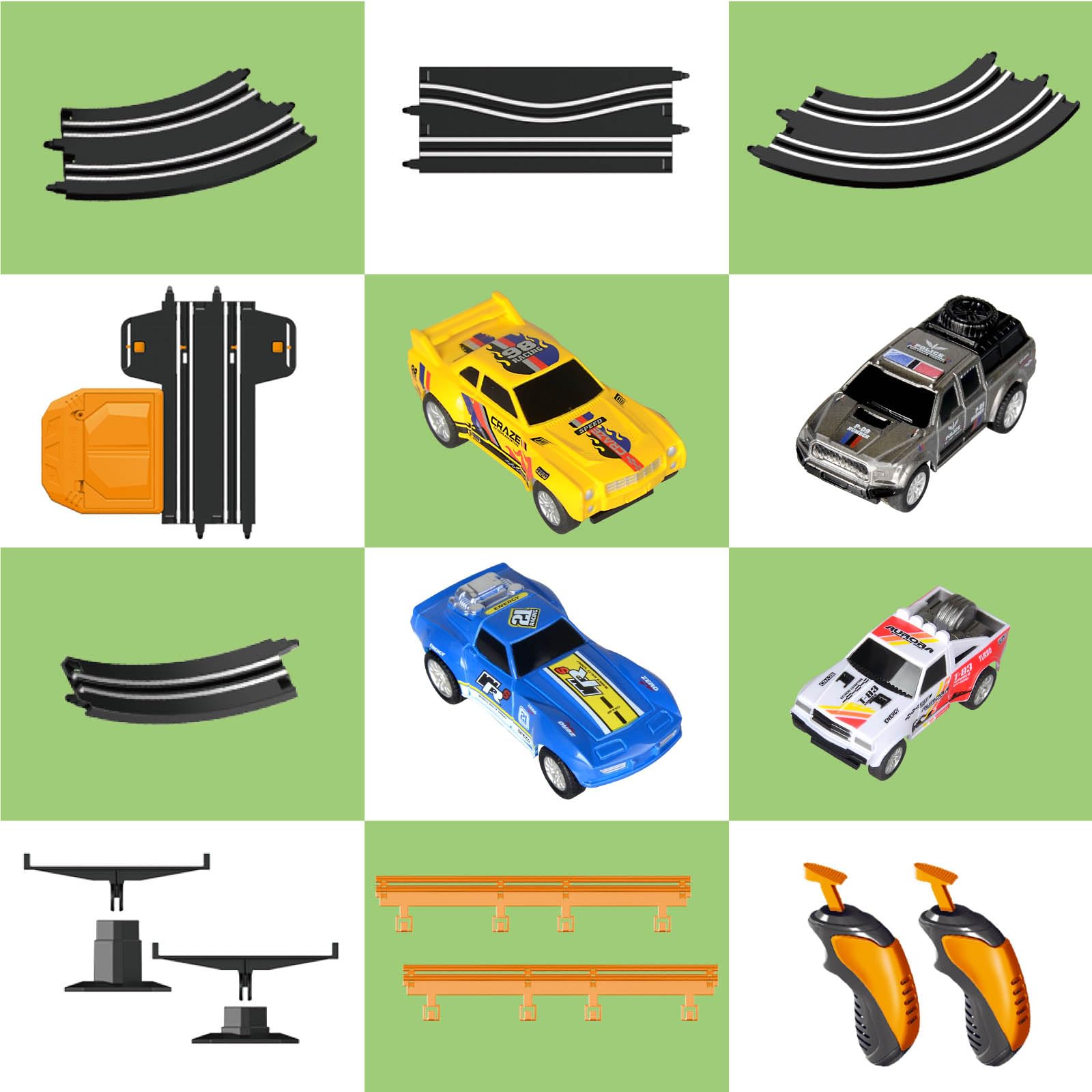 Jumplanma slot car track easy-assembly design simplifies setup.