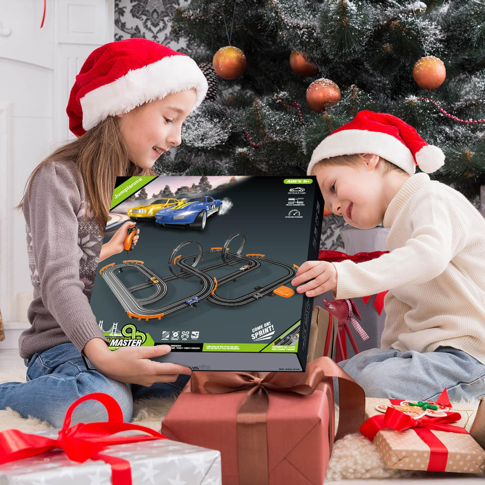 Jumplanma slot car track gift for kids encouraging imaginative play.