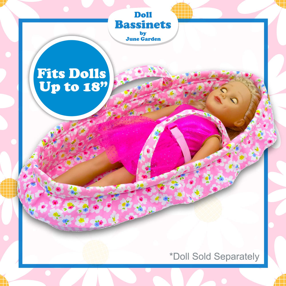 June Garden Cozy Dream Doll Bassinet soft pillow detail boosts comfort
