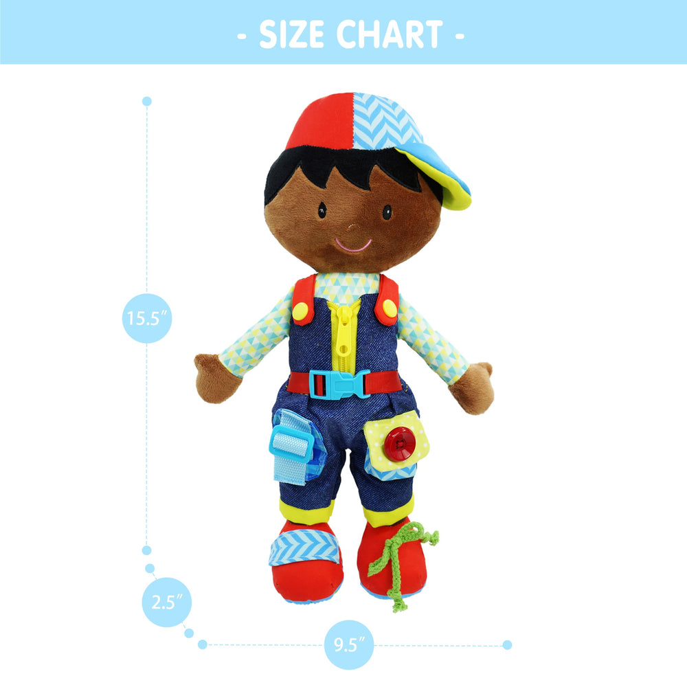 June Garden Dressy Friends Isaiah high-contrast colors attract attention during learning play