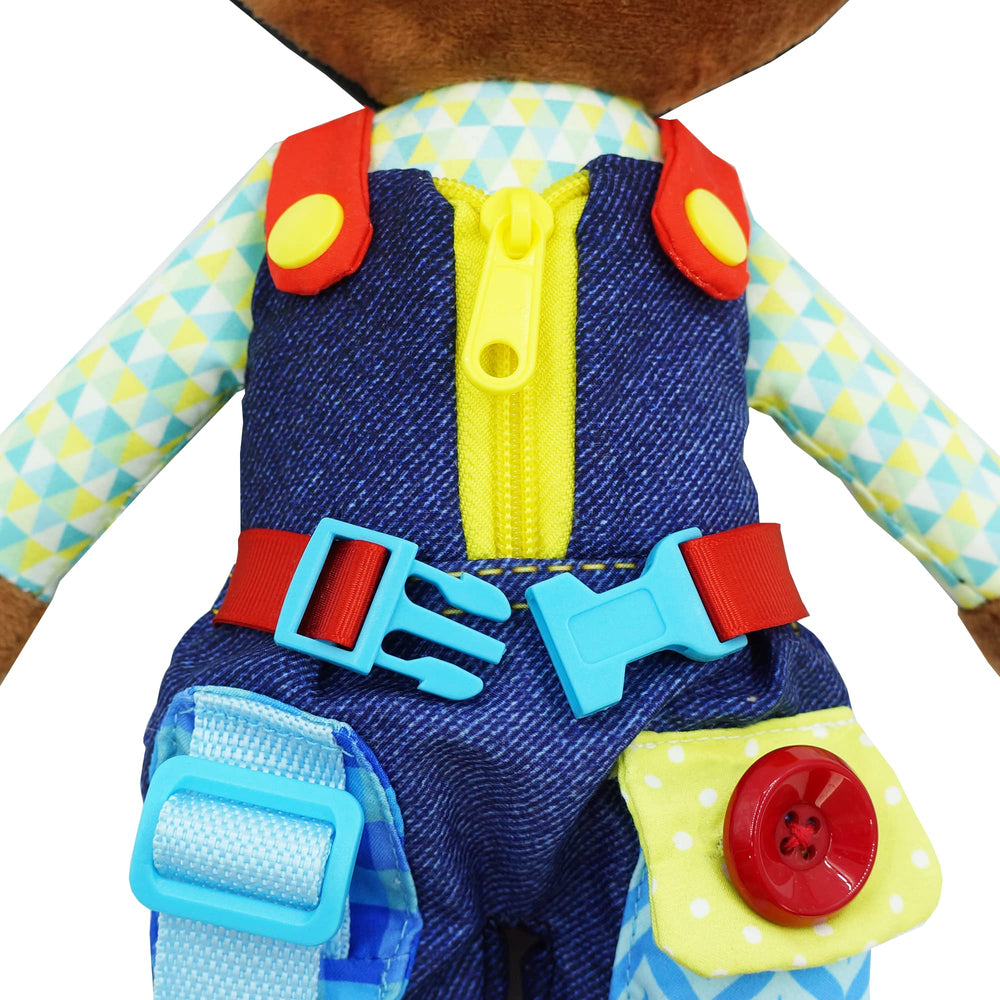 June Garden Dressy Friends Isaiah 15.5-inch plush is soft, travel-ready, and cuddly