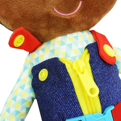 June Garden Dressy Friends Isaiah tie laces improves hand-eye coordination through play