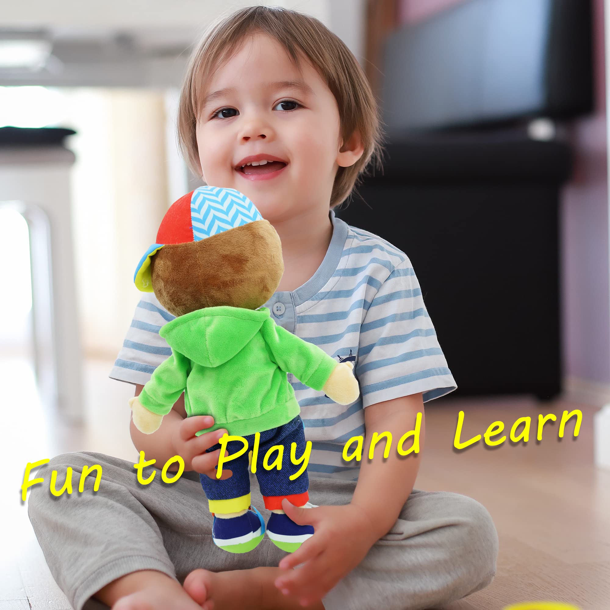 June Garden Dressy Friends Terry jacket wear prompts dressing-themed pretend play
