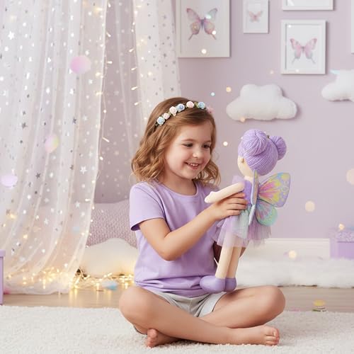 June Garden Yaritza purple dress detail and soft plush feel