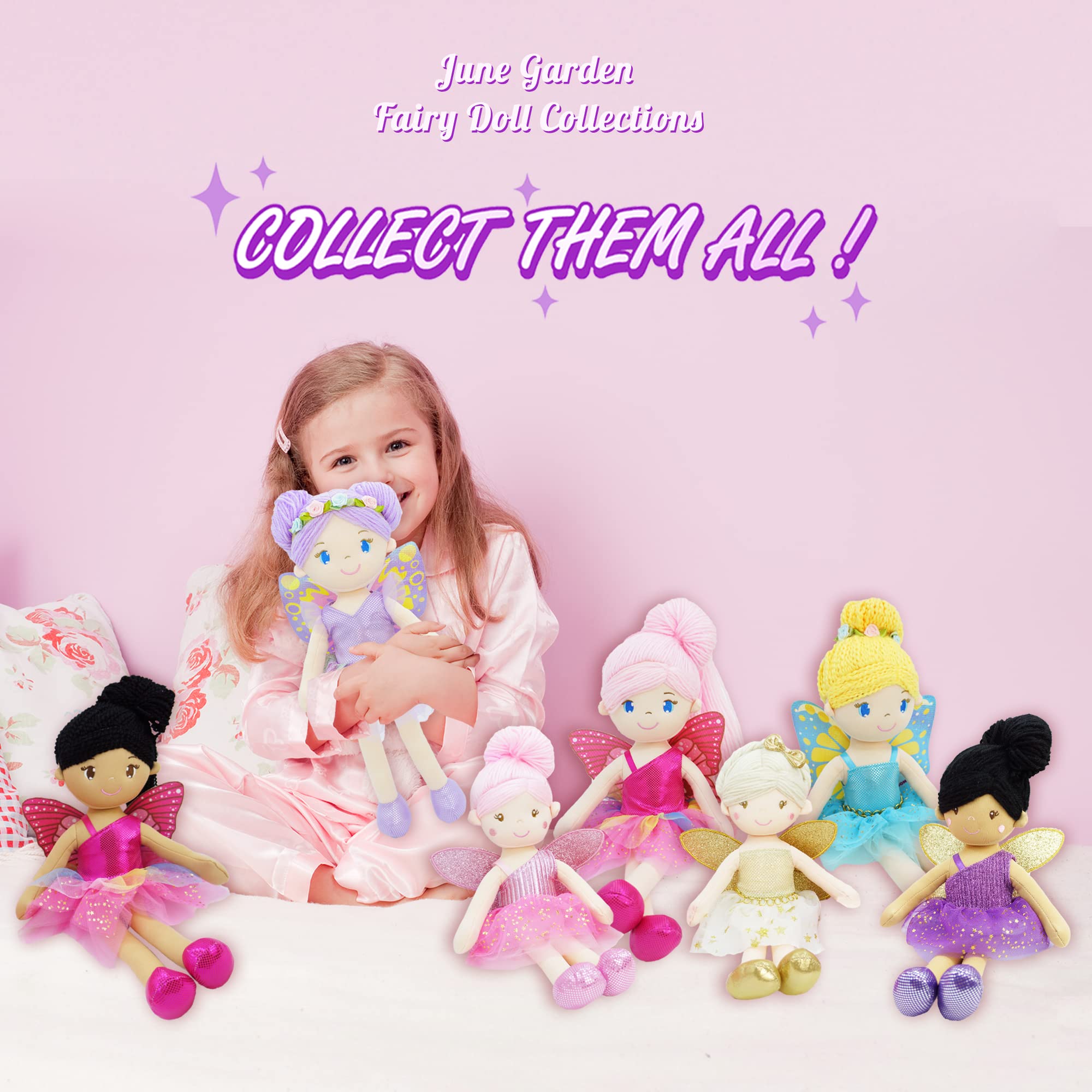 June Garden Yaritza travel-friendly plush companion for on the go