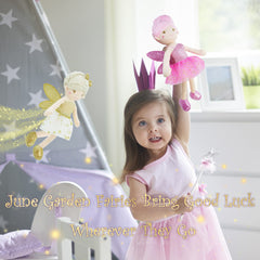 June Garden Joyce travel-friendly doll fits bags and strollers for on-the-go fun.