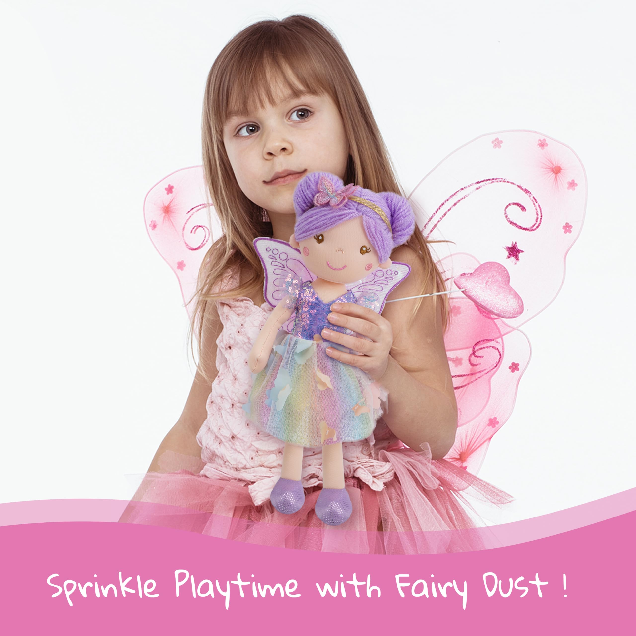 June Garden Lunabelle tulle skirt with butterfly accents invites fluttering imagination