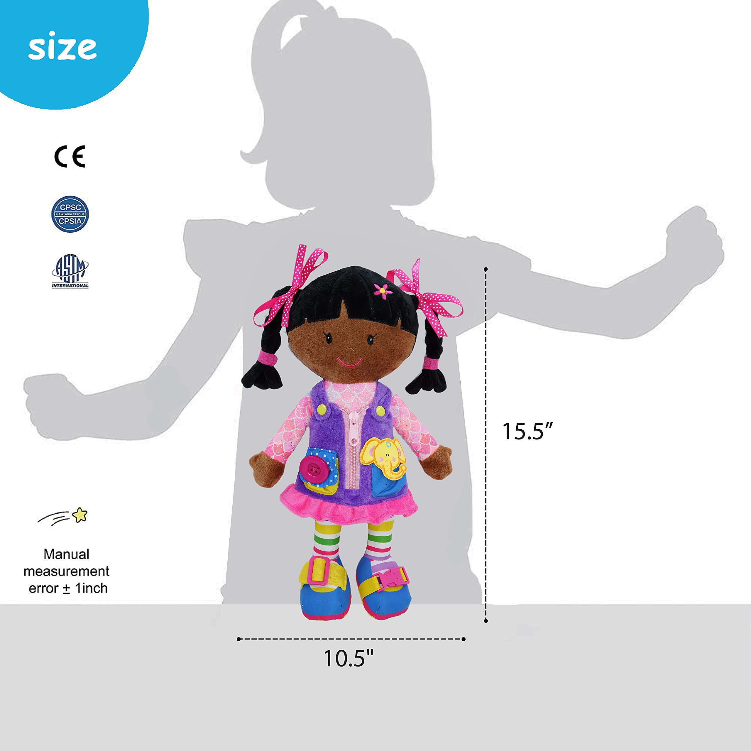 June Garden Scarlett soft plush is inviting for gentle, sensory-friendly play.