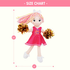 June Garden Sophie 14-inch huggable doll perfect for bedtime and travel.