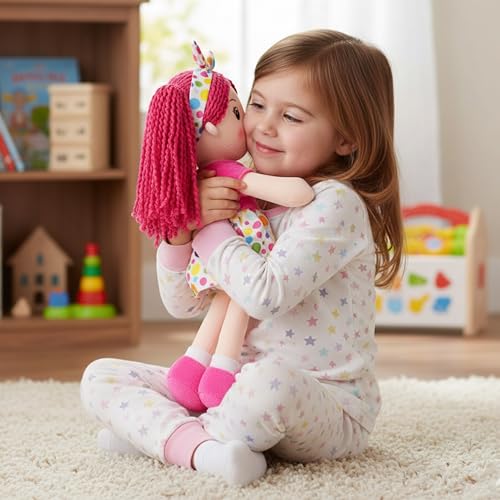 June Garden Sophie soft yarn hair detail adds tactile charm for storytelling