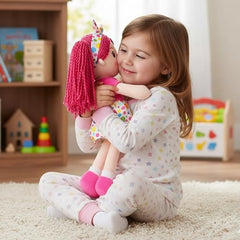 June Garden Sophie soft yarn hair detail adds tactile charm for storytelling