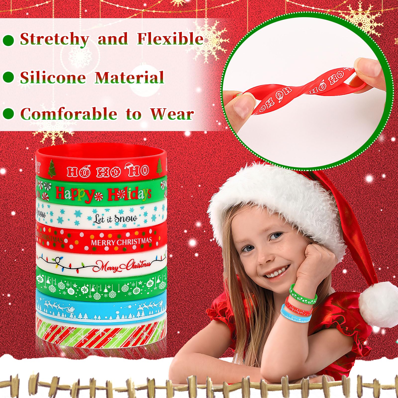 JUNEBRUSHS gift-pattern wristband doubles as party favors and decorations.