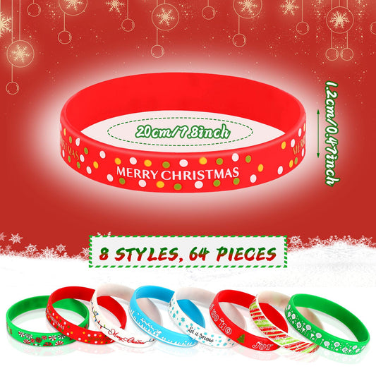JUNEBRUSHS tree-pattern wristband adds bright holiday color to celebrations.