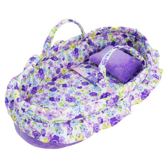 June Garden Cozy Dream doll bassinet purple interior for on the go play
