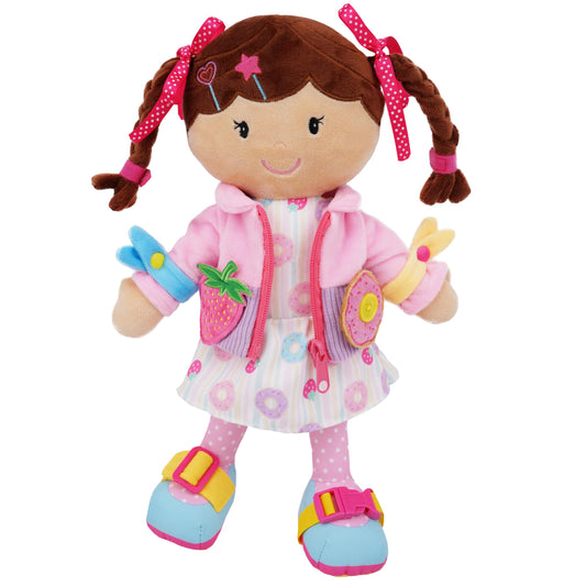 June Garden Dressy Friends Daisy with removable jacket enabling hands-on dressing practice