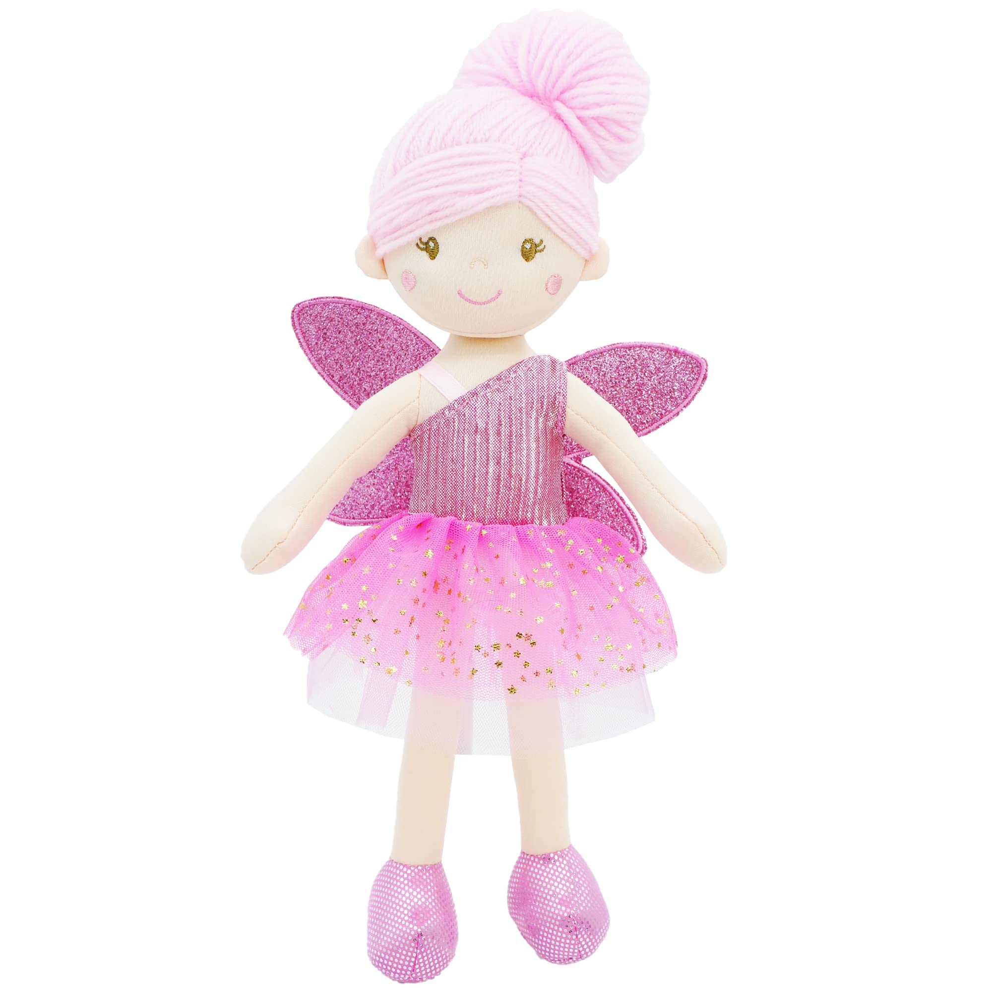 June Garden Elida with pink wings, a magical bedtime companion for gentle play.