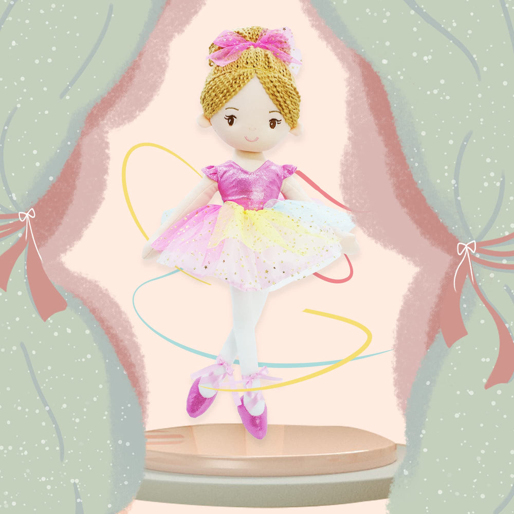 June Garden Polina doll in bag suitable for travel.