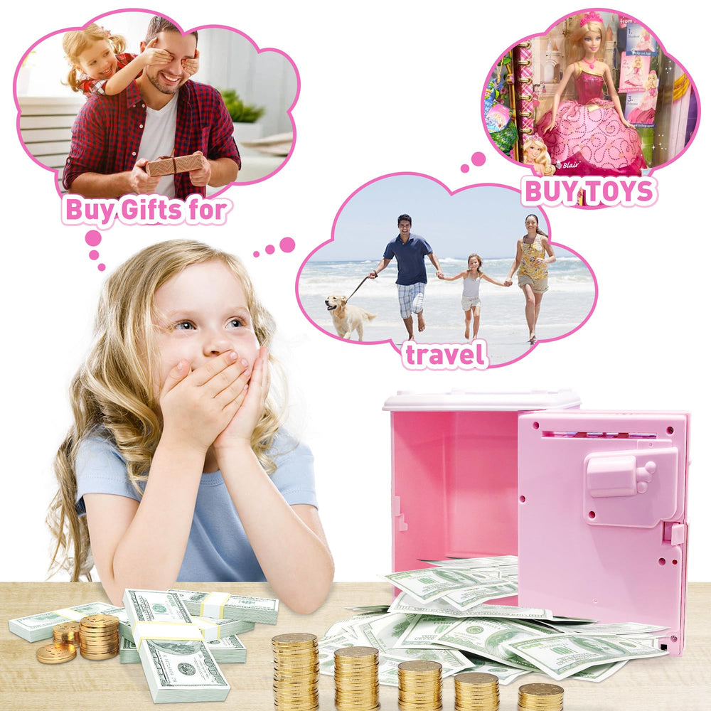 JUNEU piggy bank storage sticker to set savings goals