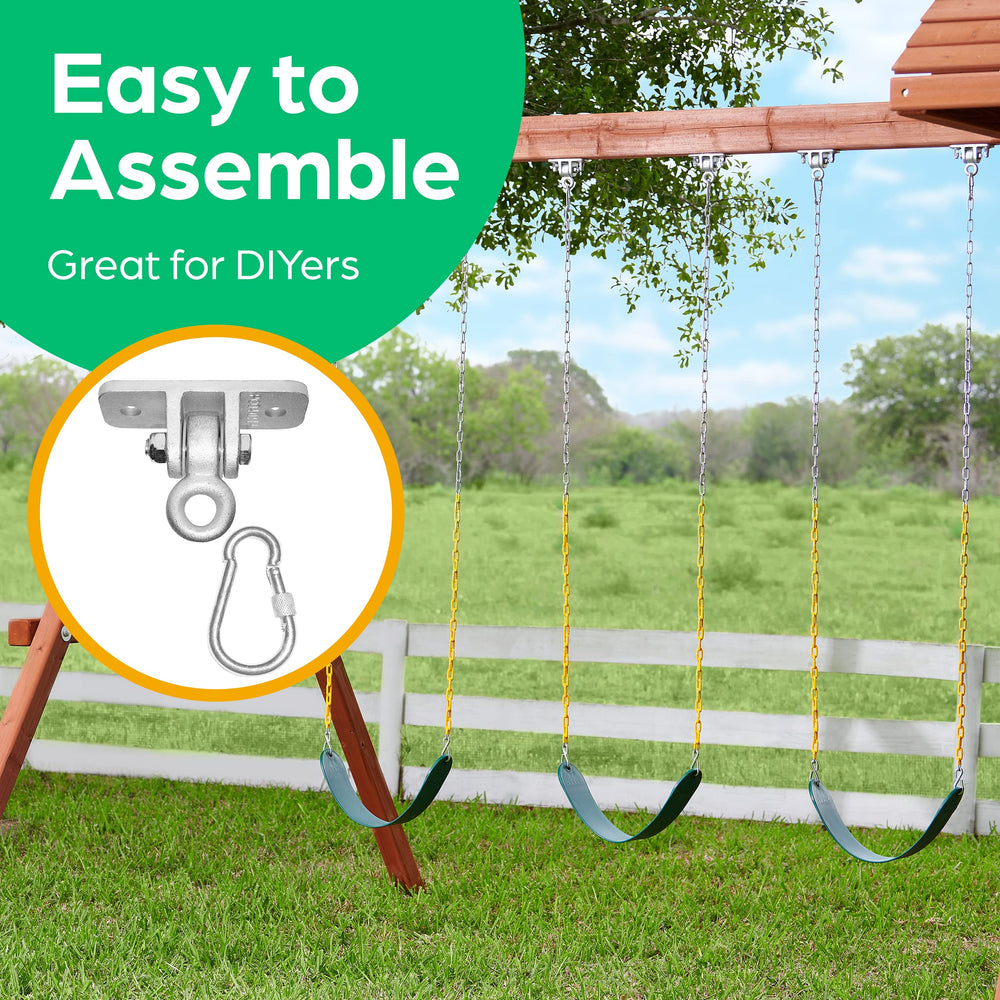 Jungle Gym Kingdom heavy-duty brackets provide reliable support for porches.
