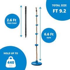 Jungle Gym Kingdom strap 2-6 foot adjustable height for growing kids