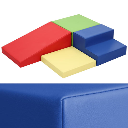 JungleDove red foam climbing blocks for safe indoor play and stacking.