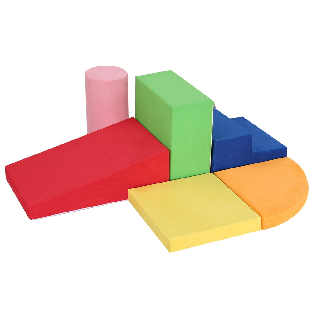 JungleDove foam cylinder blocks for safe indoor climbing