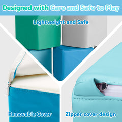 JungleDove easy-clean play blocks with zip-off covers for quick hygiene.