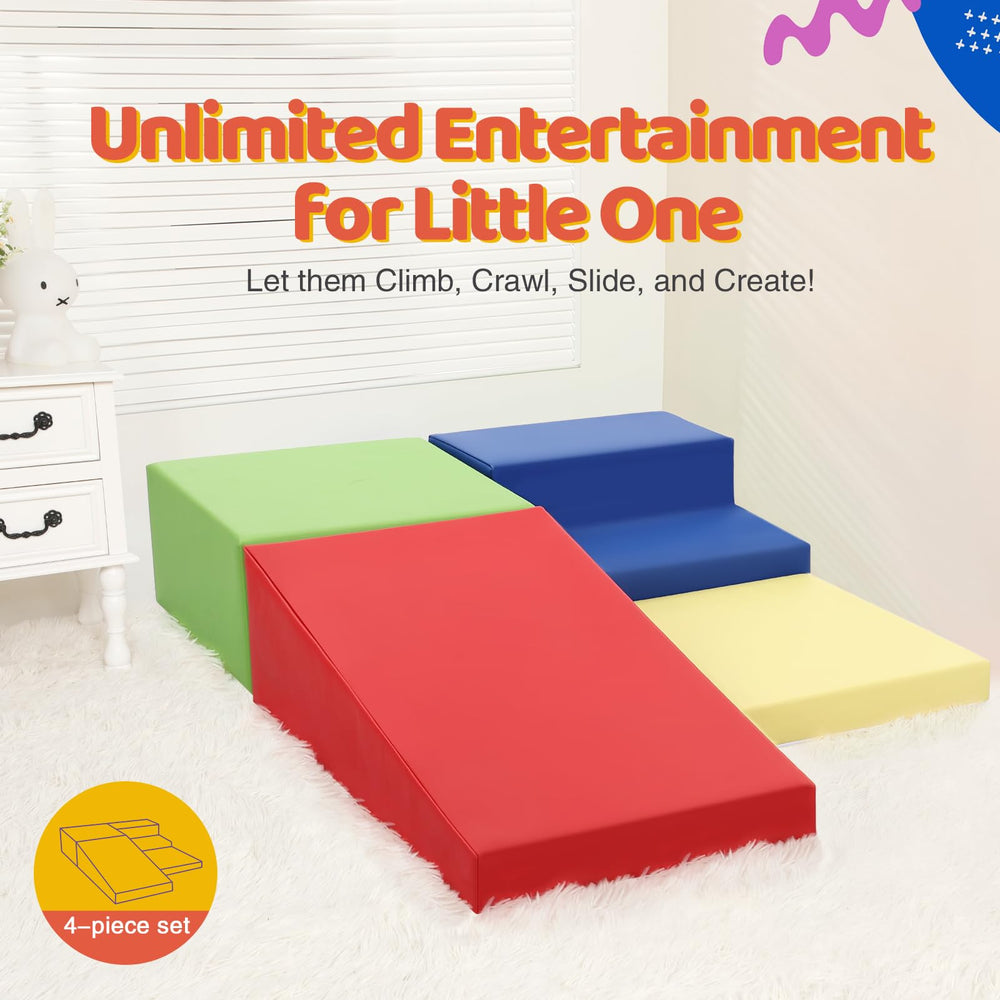 JungleDove soft foam set supports climbing, stacking, and play.