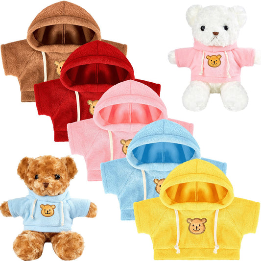 Junkin pink bear doll clothes for 14-18 inch bears, easy to swap and keep fur clean