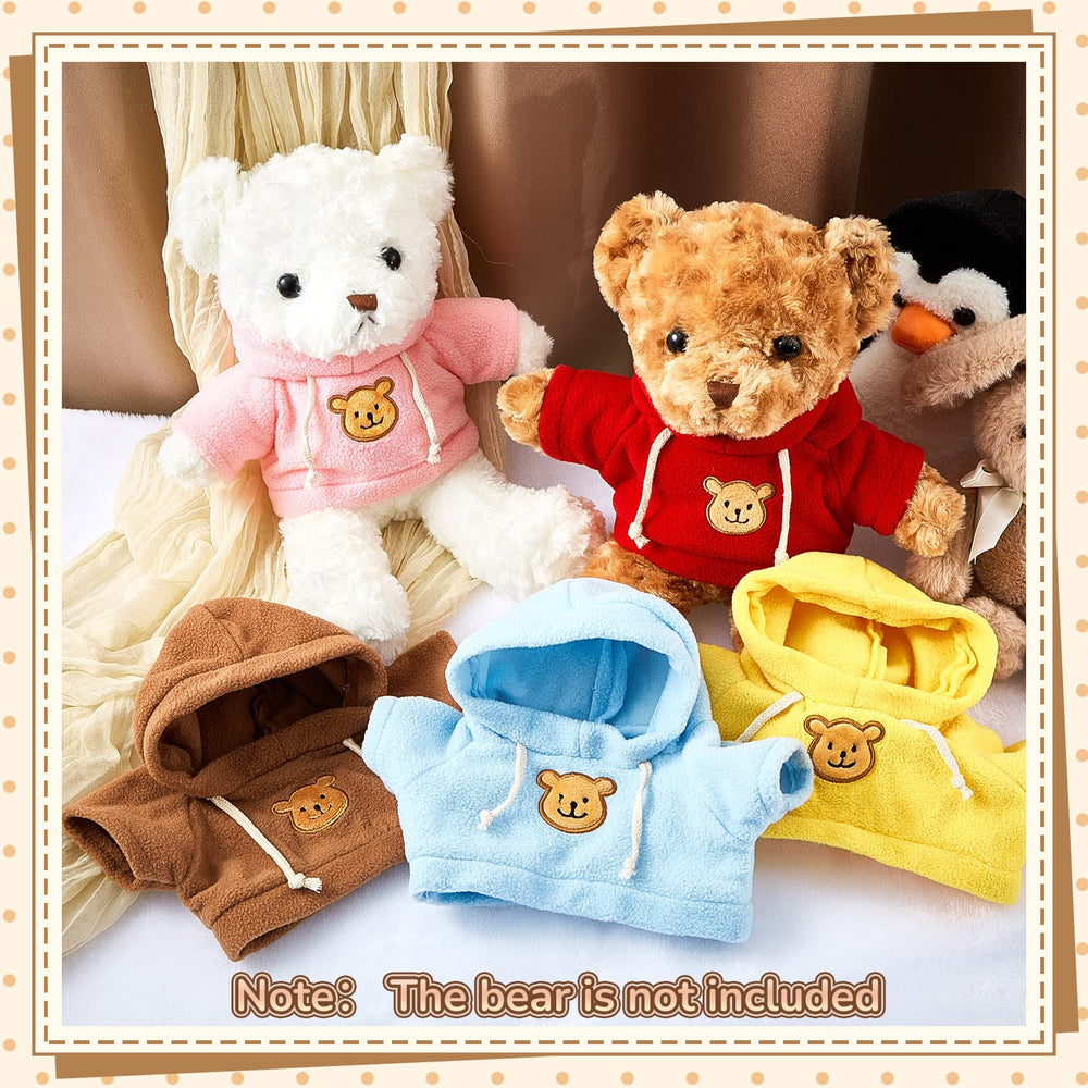 Junkin yellow bear doll clothes for 14-18 inch bears, cozy hoodie style