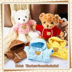 Junkin yellow bear doll clothes for 14-18 inch bears, cozy hoodie style