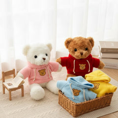 Junkin five-piece bear outfit set, complete dress-up collection for plush toys