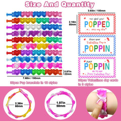 JUNQIU US pop bracelet valentines closeup showing soft silicone and pop sound