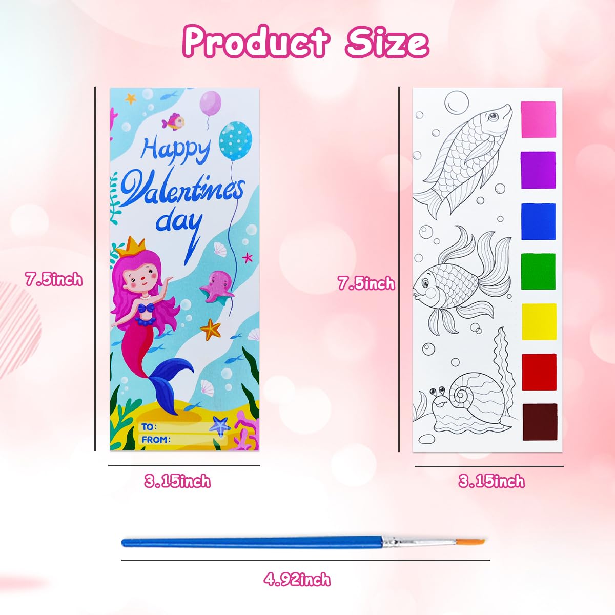 Junqiu watercolor bookmarks from kids' paintings