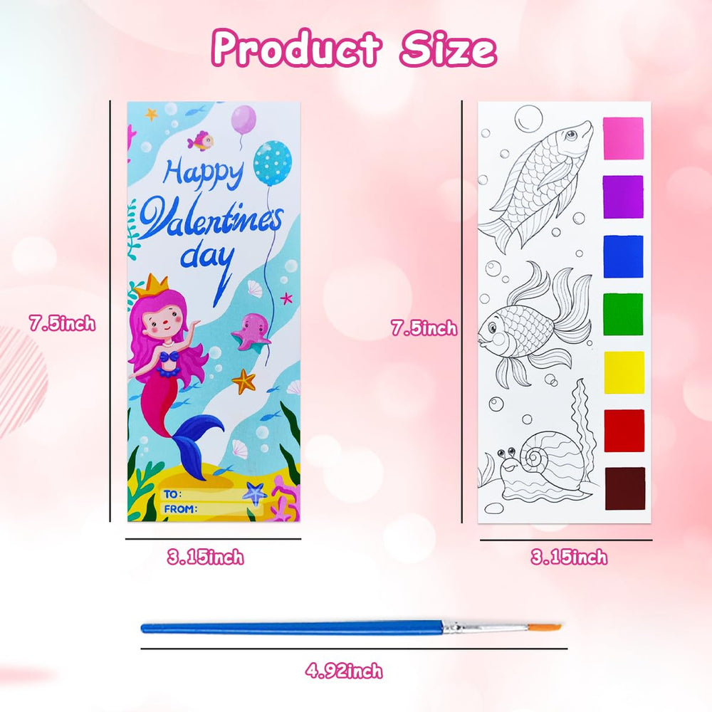 Junqiu watercolor bookmarks from kids' paintings