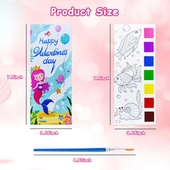 Junqiu watercolor bookmarks from kids' paintings