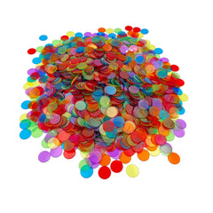 JUNWRROW six-color bingo chips mix supports color sorting and inclusive play
